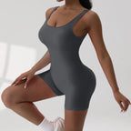 Women's Sexy Backless Tank Rompers Top Bodycon One Piece Halter Sleeveless Bodysuit Short Jumpsuits