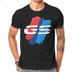 GS LIGHT Man's T Shirt GS Grunge Motorcycle BRUSHES O Neck Short Sleeve 100% Cotton Top Quality Birthday Gifts Men Tees Clothing