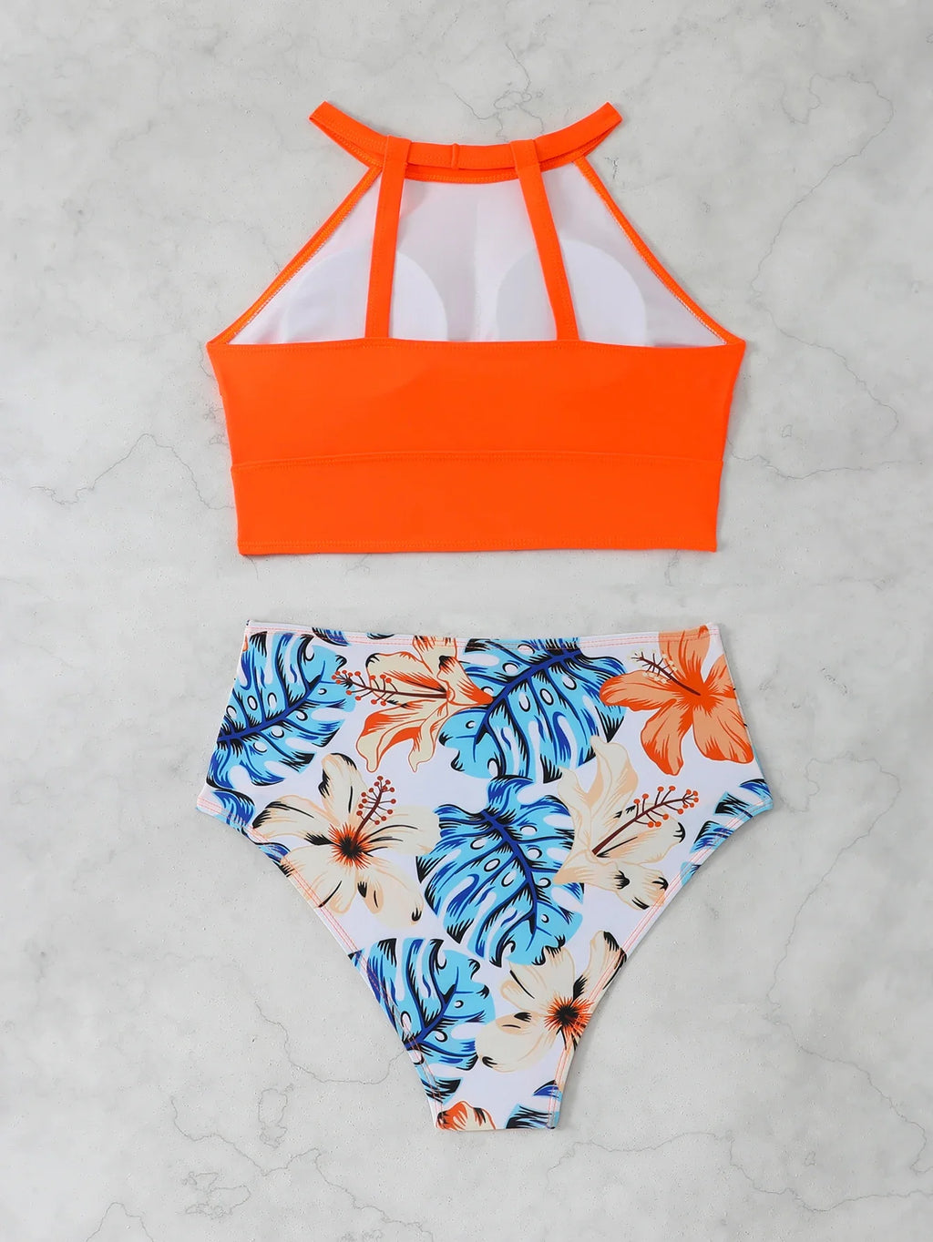 High Waist Swimsuit Sexy Halter Bikini 2025 Women Printed Swimwear Female Bathers Swimming Bathing Swim Suit Summer Beachwear