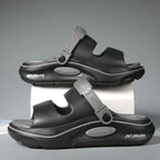 Summer Men's Outdoor Sandals Slippers Beach Comfortable Slides Soft Clogs Men Casual Water Garden Shoes Men Women Beach Sandals