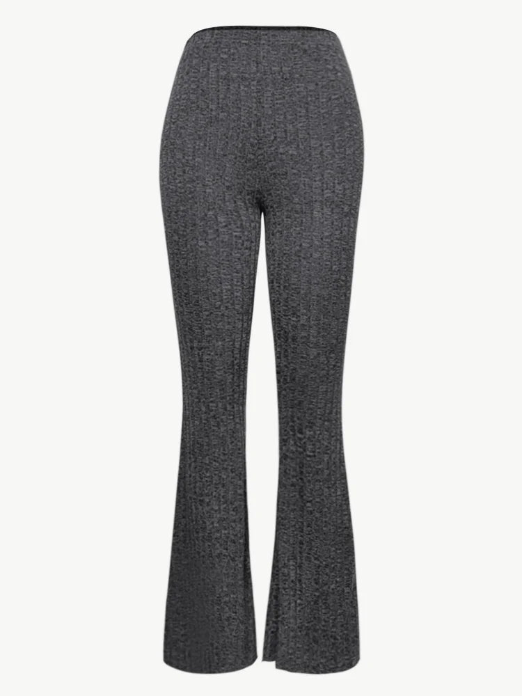 Women's Bell-bottom Pants High-waisted Tight Wide Leg Yoga Pants Fitness Sports Casual Leggings Trousers Joggers Autumn Winter