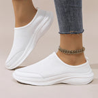 W003 Unisex Men's and Women's Flyknit Sports Shoes Running Shoes Soft Sole Wear-Resistant Lightweight Black White Casual Sports Shoes Campus Casual Style Four Seasons Loafers