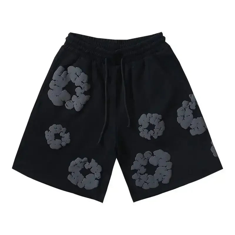 Fashion Pants Men's and Women's American Kapok Floral Pants Breathable and Quick-drying Best Fashion Daily Casual Shorts