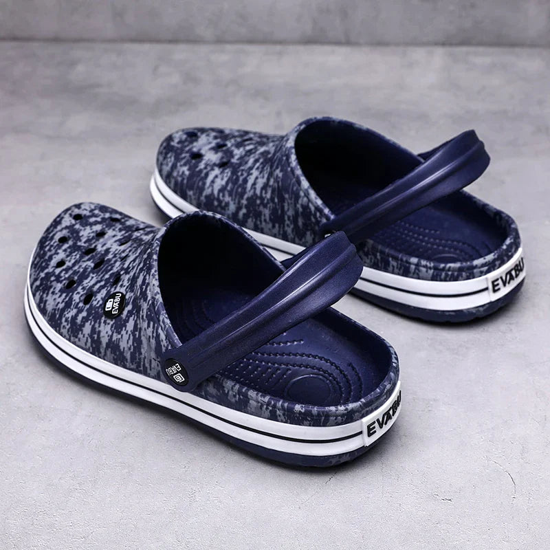 Hot Sale Large Size Men's Vacation Beach Sandals Leisure Garden Multifunctional Shoes　Indoor Home Slippers 39-45#