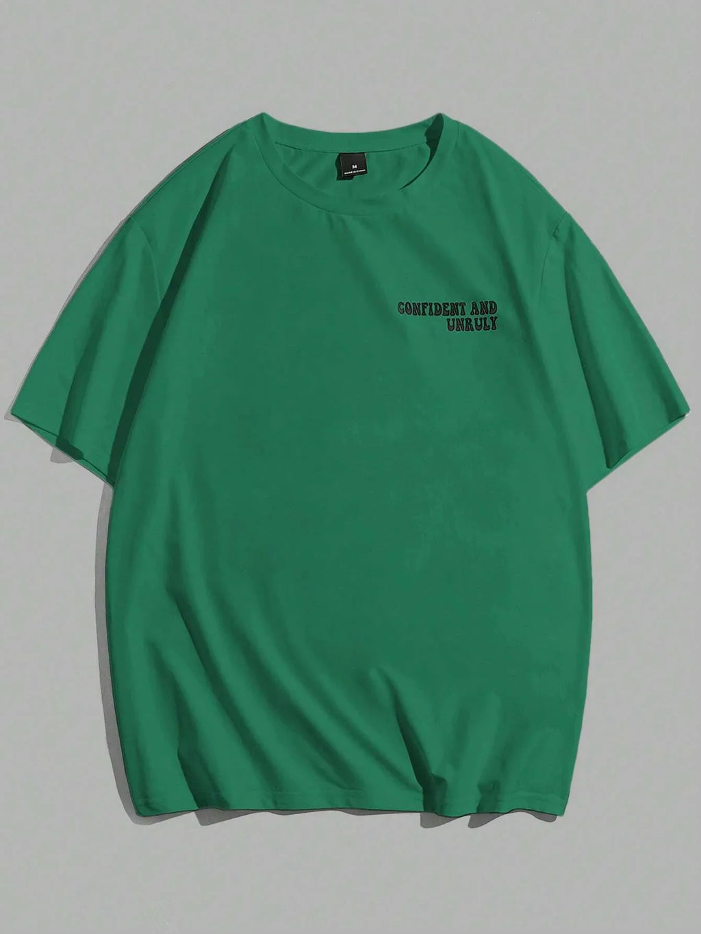 Confident And Unruly Attitude Determines Direction Men T Shirt Cotton Shirt Street Loose T-Shirts Summer Breathable Short Sleeve