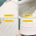 Trendy and minimalist 2025 white shoes, new spring and autumn fashion classic versatile student casual sports flat shoes
