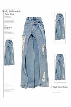 Women's Jeans Harajuku Y2k Japanese 2000s Style 90s Aesthetic Baggy Denim Trousers Punk Jean Pants Vintage Trashy Clothes 2025