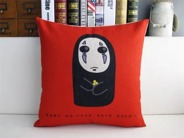 Home Decorative Cushion Cover Pillow Case Japan Hayao Miyazaki Totoro Series Cat Pattern Polyester Cushions Covers 45x45cm