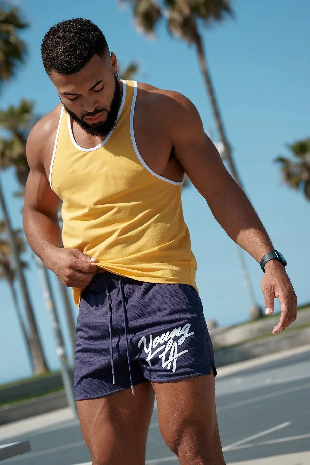 New Gym Sports Fitness Fashion shorts Men's Shorts Clothing Brand Jogger Outdoor Running Basketball Training Shorts Beach Pants