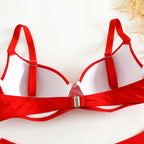 Underwired Bra Cup Brazilian Bikini Female Swimsuit Women Swimwear Two-pieces Bikini Set Push Up Bather Bathing Suit Swim Lady