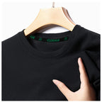 Summer O Neck Short Sleeve t-Shirts For Men Casual Waffle t-Shirt Mens Breathable Soild Tops Fashion t Shirt Tee Man Clothing