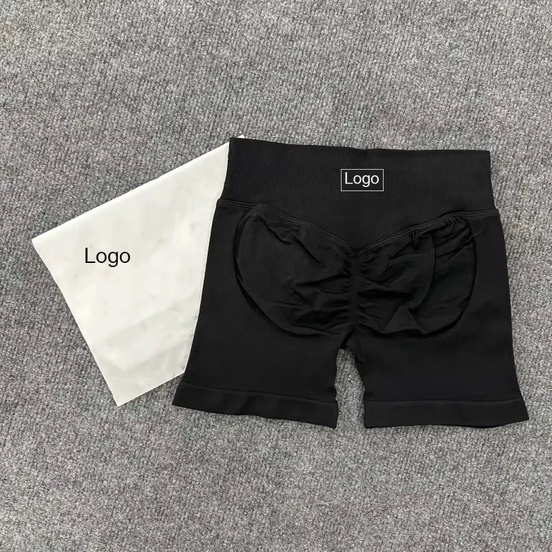 Impact With Logo Women Backless Bra & Sports Shorts Sexy Female Seamless Yoga Tops Sportswear Leggings and Bra Underwear Clothes