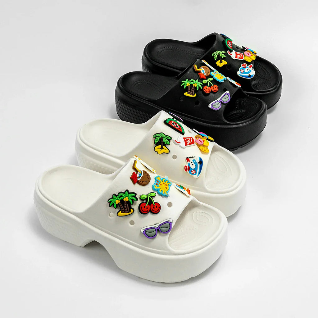 Fashionable and Versatile Cartoon Summer Beach Sandals Outdoor Thick-Soled Heightening Sandals E20