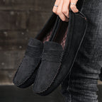 Fashion Suede Men Casual Shoes Breathable Comfort Slip-on Mens Driving Shoes Luxury Brand Men Loafers Mens Lazy Shoes Moccasins