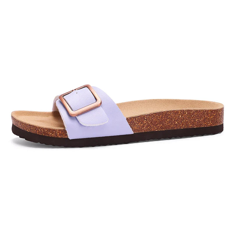 Kidmi Summer Women Sandals Women Flat Sandals Outdoor Beach Sandals Casual Vacation Nonslip Slippers Walking Cushion Sandals