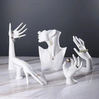 Fahsion Jewelry Display Hand Model Anklet Watch Bracelet Display Stand Sketch Decoration Art Photo Ring Organizer