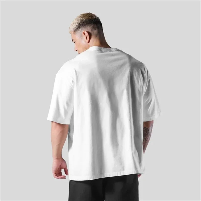 LYFT BIG Y Men 100% Cotton T-Shirt Pattern Printed Loose Oversized-Shirts Men Clothing Street Casual Short Sleeve Tees Tops 3XL