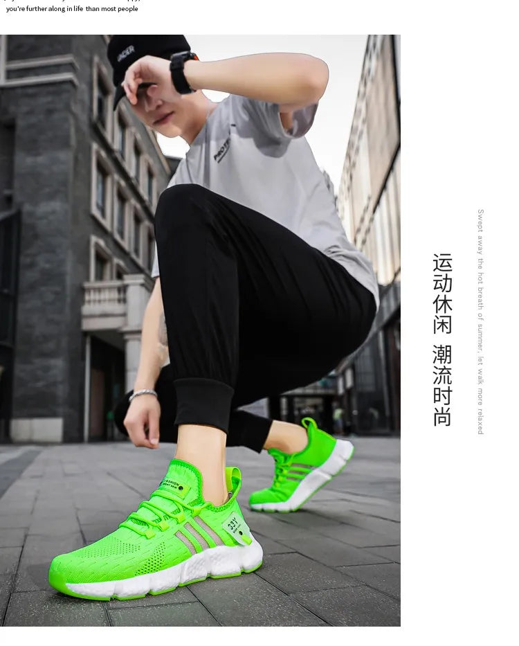 High Quality Sneakers Men Summer Breathable Fashion Women Light Running Tennis Shoes Comfortable Casual Shoes Large size 46