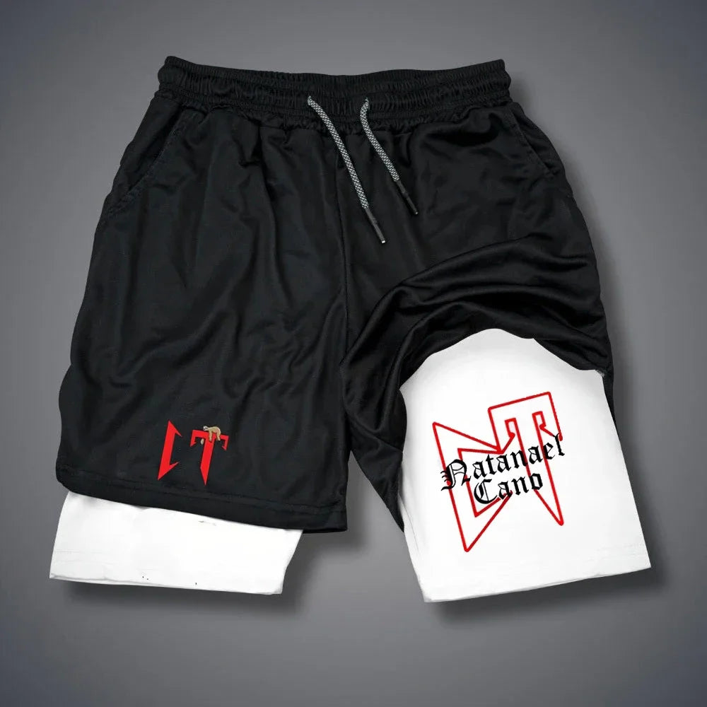 Natanael Cano Amor Tumbado Shorts Men's 2-in-1 Compression Shorts Funny Fitness Gym Short Pants Double-deck Quick Dry Sportswear