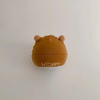 Cute Newborn Fetal Hat Soft Cotton Infant Boy Girls Cartoon Letter Bear Cap Solid Color Spring Autumn Warm Beanie
