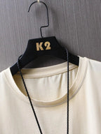 Minimalist Smile Face Style Graphic Print Tops Men Hip Hop Tee Clothes T Shirt Summer Breathable T-Shirt Street Cotton Tshirt