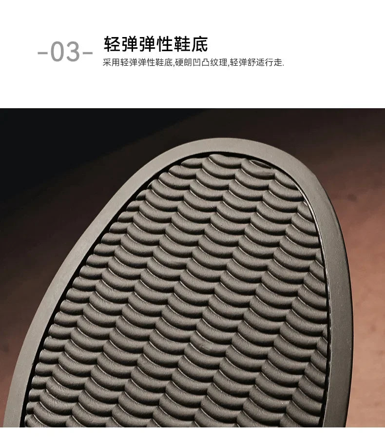 New Brand Men's Casual Leather Shoes Male Sneakers Comfortable Flat Shoes High End Fashion Lace Up Shoes for Men Tenis Masculino