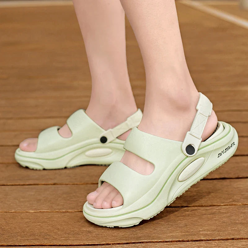 Summer Men's Outdoor Sandals Slippers Beach Comfortable Slides Soft Clogs Men Casual Water Garden Shoes Men Women Beach Sandals