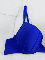 Cheap Push Up Bikinis Women Swimsuits  Solid Padded Women Swimwear Vintage Female Swimsuit High Waist Biquini Bathing Suit