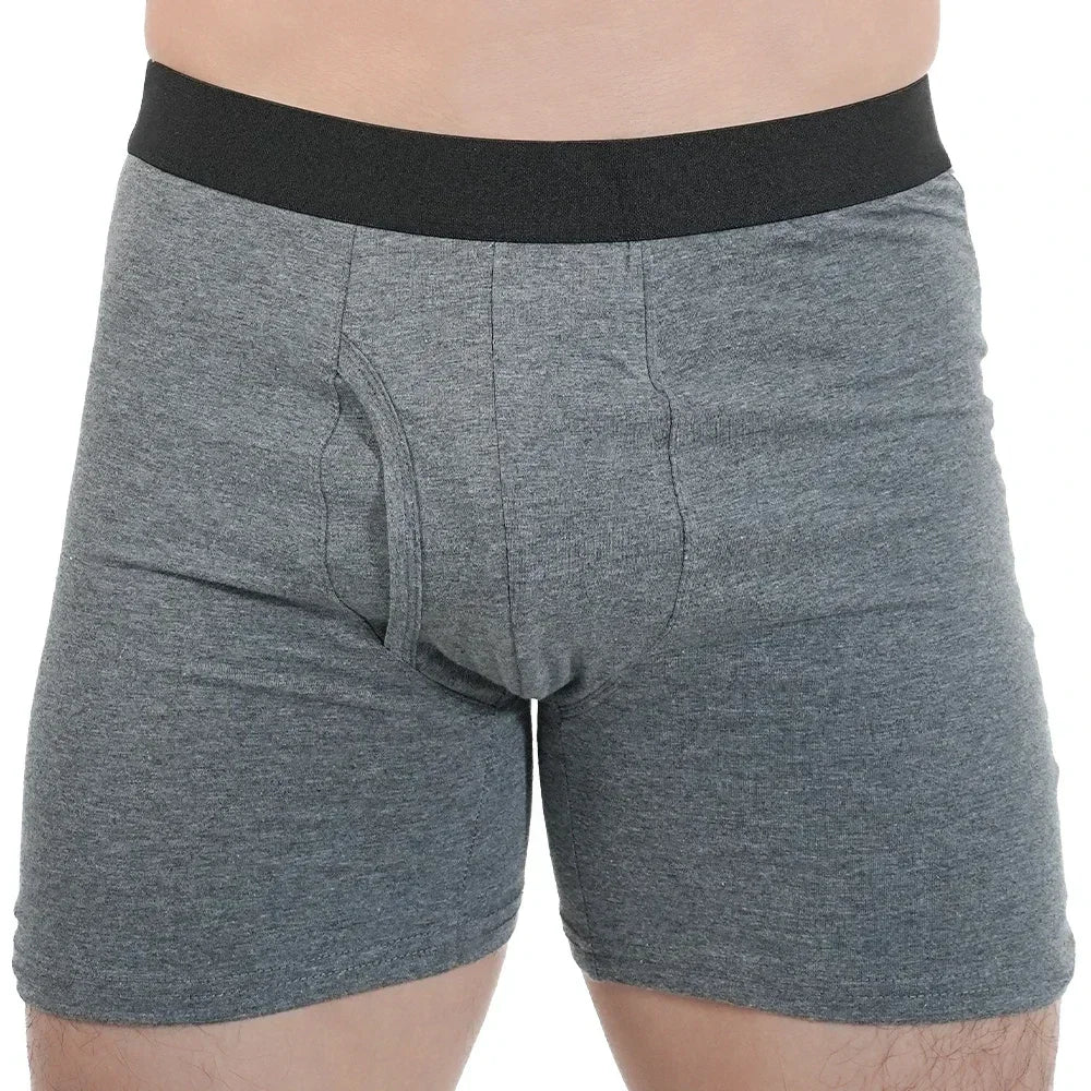 Man Mid-Long Boxer Shorts Sport Underwear Cotton Underpants Sexy Boxershorts Breathable Panties Large Boxers Hombre Men's Gifts