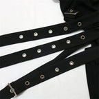 Summer Women Sleeveless Perspective Bodycon Sexy Night Club Mini Dress Inclined Collar Sashes Irregular Party Dress Black White