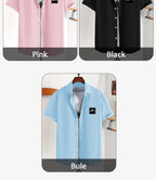 Europe and the United States men's summer casual loose cardigan men's short-sleeved shirt trend Men T-Shirt casual shirt