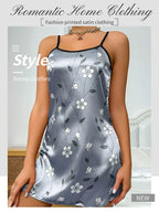 Women Nightdress Sexy Sleepwear Pajamas Nightgowns Slip Skirt Loungewear Nightie Ladies Summer Casual Home Clothes Pyjama Femme