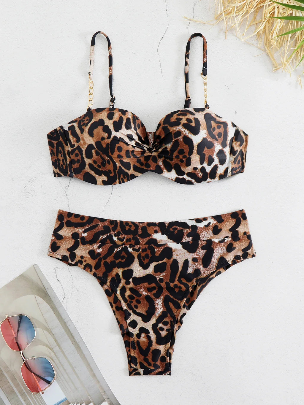 Cheap Push Up Bikinis Women Swimsuits  Solid Padded Women Swimwear Vintage Female Swimsuit High Waist Biquini Bathing Suit