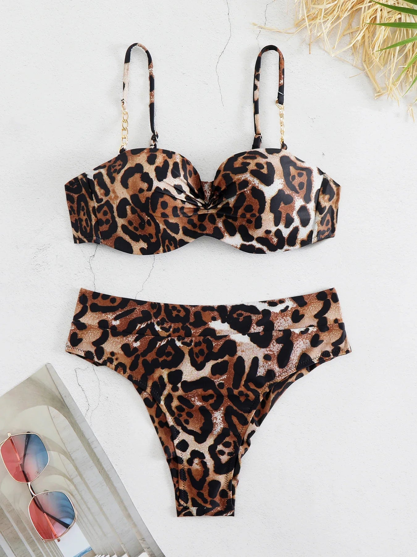 Cheap Push Up Bikinis Women Swimsuits  Solid Padded Women Swimwear Vintage Female Swimsuit High Waist Biquini Bathing Suit