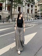 Summer Women's Fashion Slimming Cute Matching Set Conceal Meat Two-Piece Set Cool plus Size Age-Defying Chinese Brand