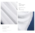 Fashion Woman Casual Chiffon Wide Leg Pants Big Size Loose Solid White Elastic Band High Waist Female Clothing Oversize Trousers