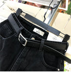 Black Gray Women Summer High-waist Slimming Outdoor Wear A- label Hot Pants Loose Cotton Shorts Urban Casual Style