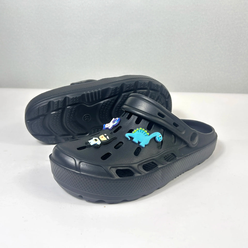 Men's Casual Closed Toe Slide On The Platform EVA Clogs Outdoor Non-slip Hollowed-out Multi-Functional Beach Shoes Boys Sandals