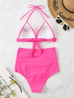 Triangle Bikinis 2025 Women Push Up Swimsuit Solid Sexy High Waist Swimwear Female Swimming Bathing Suit Summer Beachwear