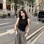 Summer Women's Fashion Slimming Cute Matching Set Conceal Meat Two-Piece Set Cool plus Size Age-Defying Chinese Brand