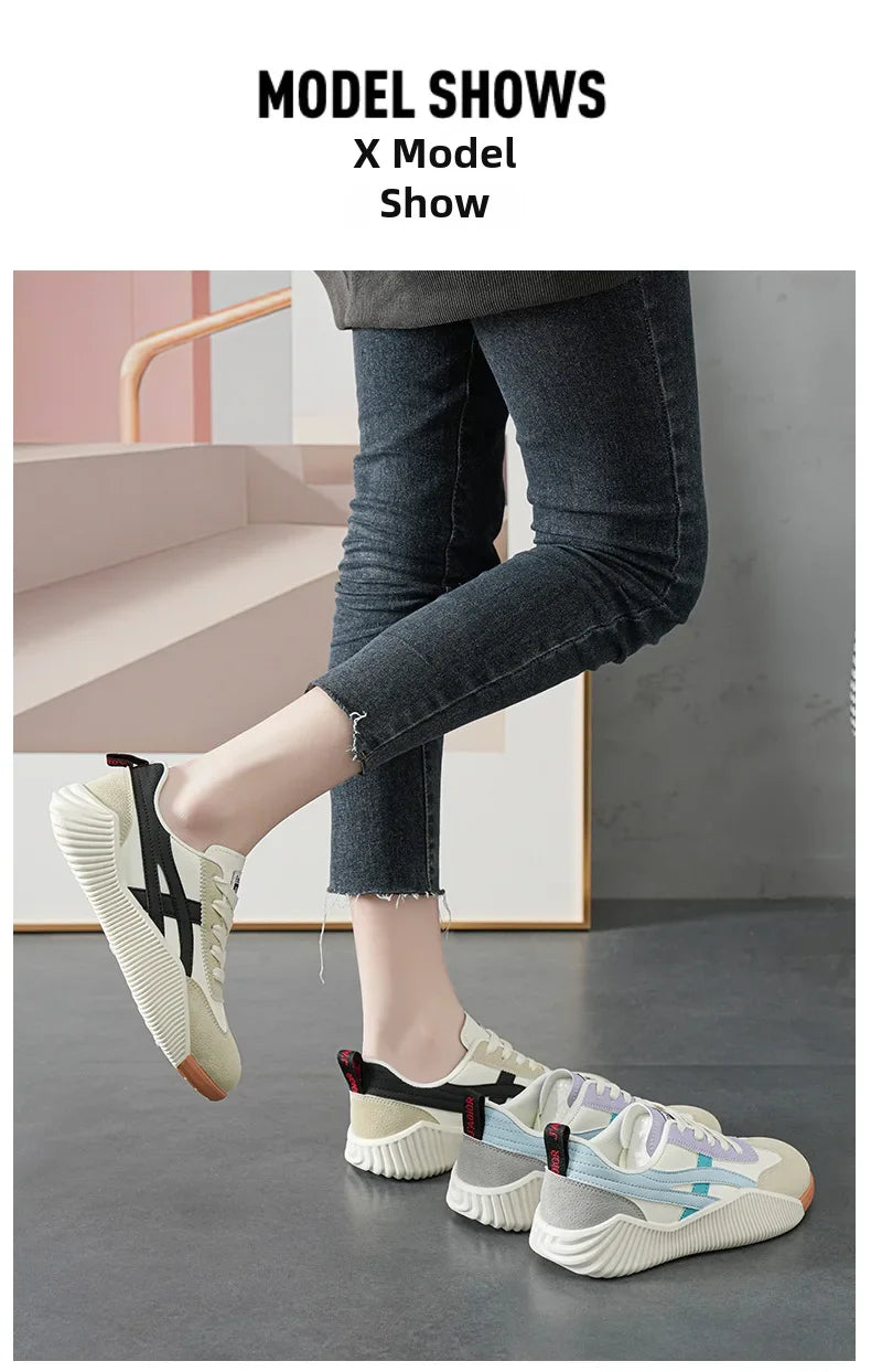 Women's Spring 2025 New Casual Sports Shoes Women Sneakers Round Toe High Quality Shoes Ladies Platform Shoes