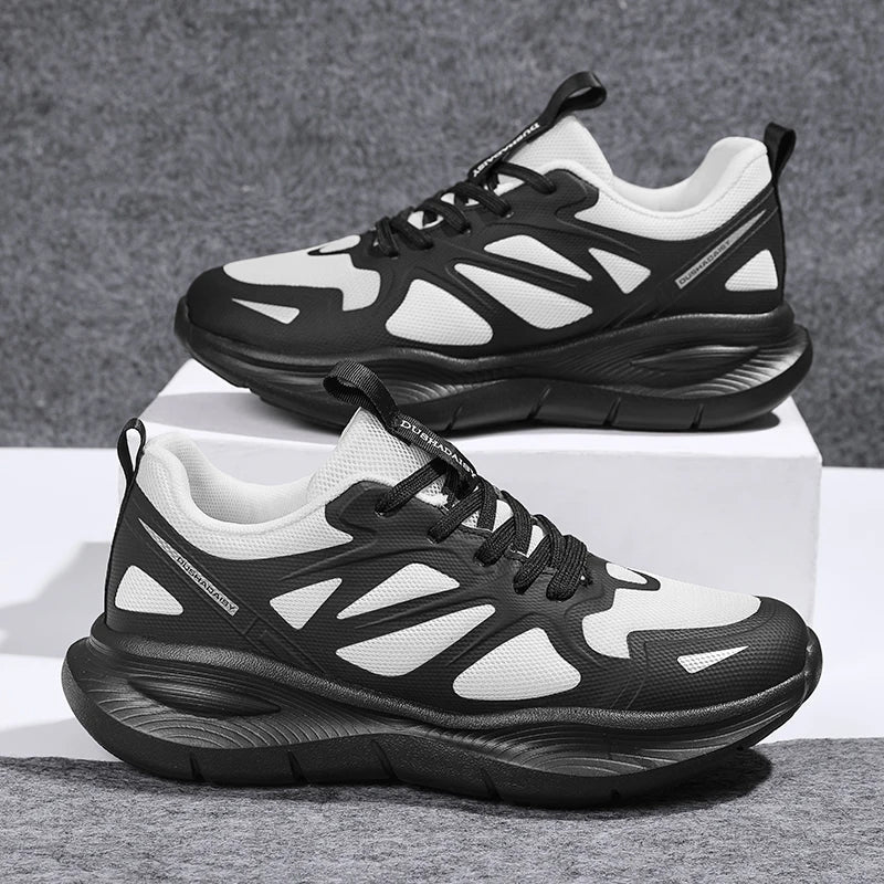 Unisex Summer Running Shoes Lightweight Men Women Fashion Sneakers Original Trainer Breathable EVA Elastic Lace Up Sports Shoes