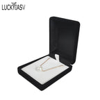 Wholesale Black Velvet Wedding Bride Jewelry Necklace Pendant Box Gift Colar Earrings Trinket Display Case Holder Organizer