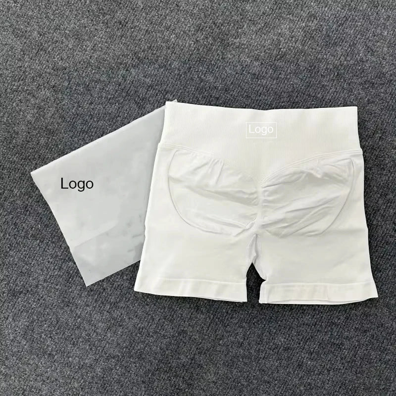 Impact With Logo Women Backless Bra & Sports Shorts Sexy Female Seamless Yoga Tops Sportswear Leggings and Bra Underwear Clothes