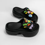 Fashionable and Versatile Cartoon Summer Beach Sandals Outdoor Thick-Soled Heightening Sandals E20