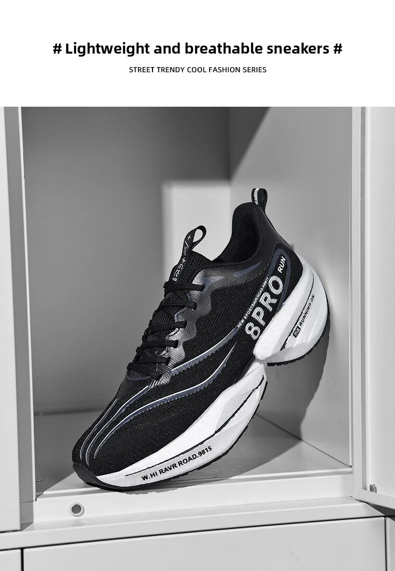 NEW Sports Running Shoes Men Marathon Breathable Comfortable Women Athletic Training Outdoor Sneakers Air Cushion Carbon Plate