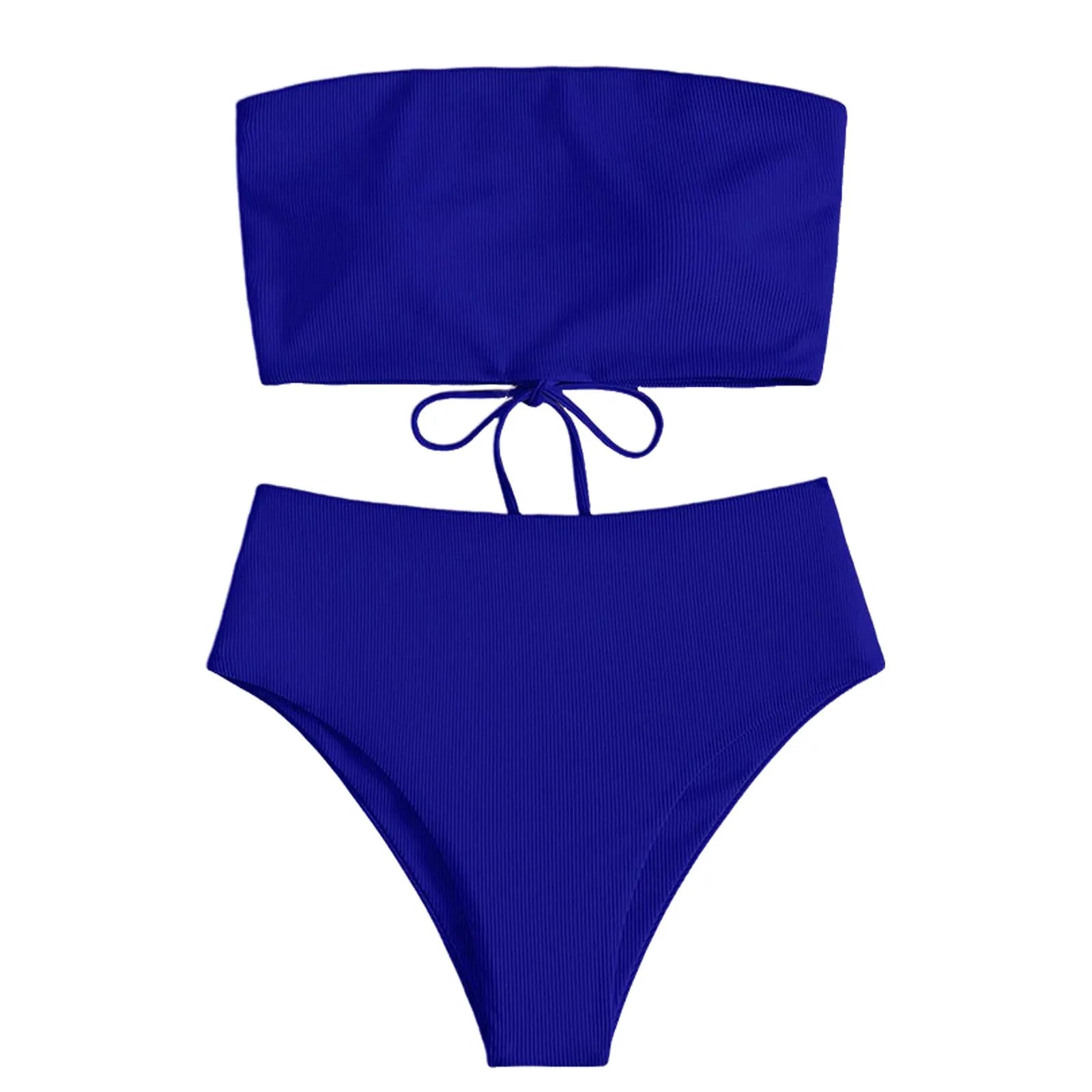 Bathing Suit Two-Piece Set Summer Swimwear Bra Briefs Bikini Set With Chest Pad Wire-Free Women Beach Suit Women Clothes
