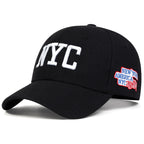 Unisex NYC Letter Embroidery Baseball Caps Adjustable Casual Hats Spring and Autumn Outdoor Sunscreen Hat