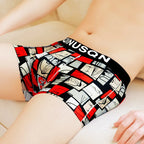 Lightweight Ice Silk Mens Underwear Elastic waistband Boyshorts Cotton 3D-Pouth Youth Boxer shorts Loose Male Boxer Underpants