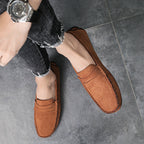 Fashion Suede Men Casual Shoes Breathable Comfort Slip-on Mens Driving Shoes Luxury Brand Men Loafers Mens Lazy Shoes Moccasins